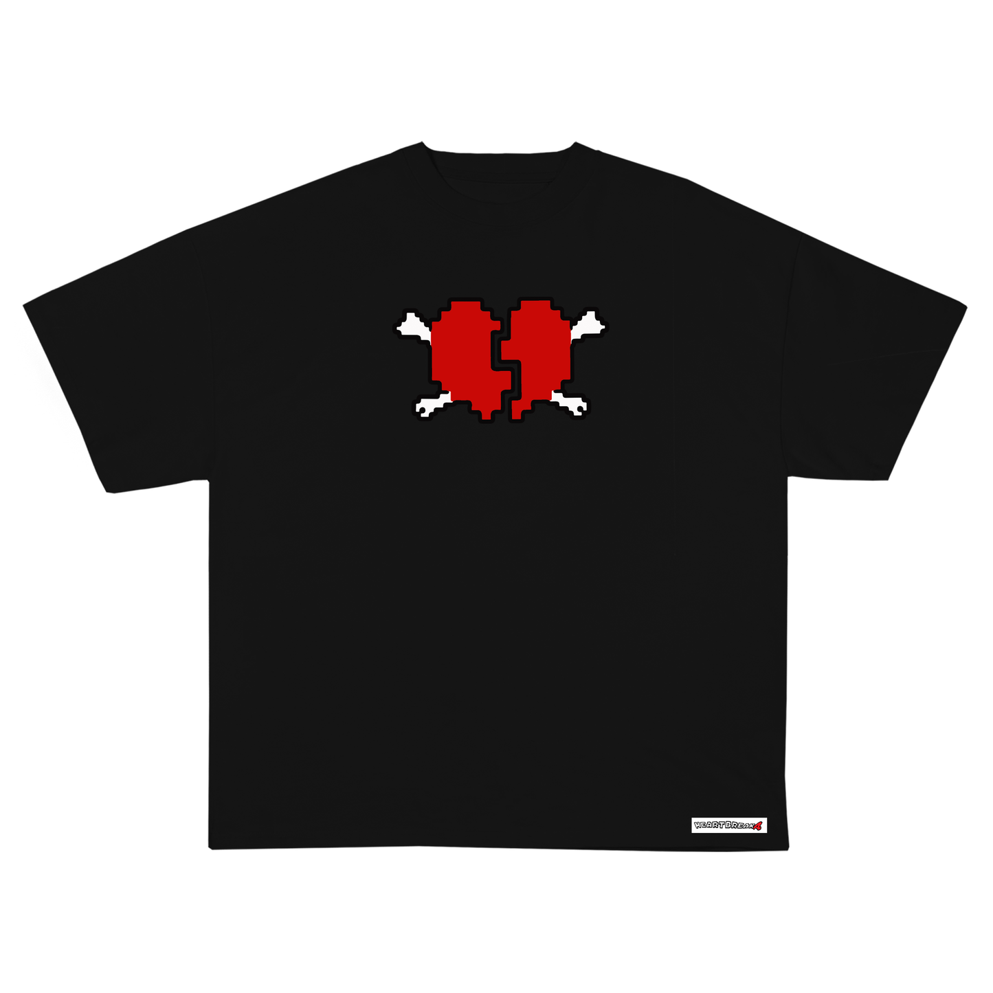 HEART BREAKA LOGO TEE BLACK