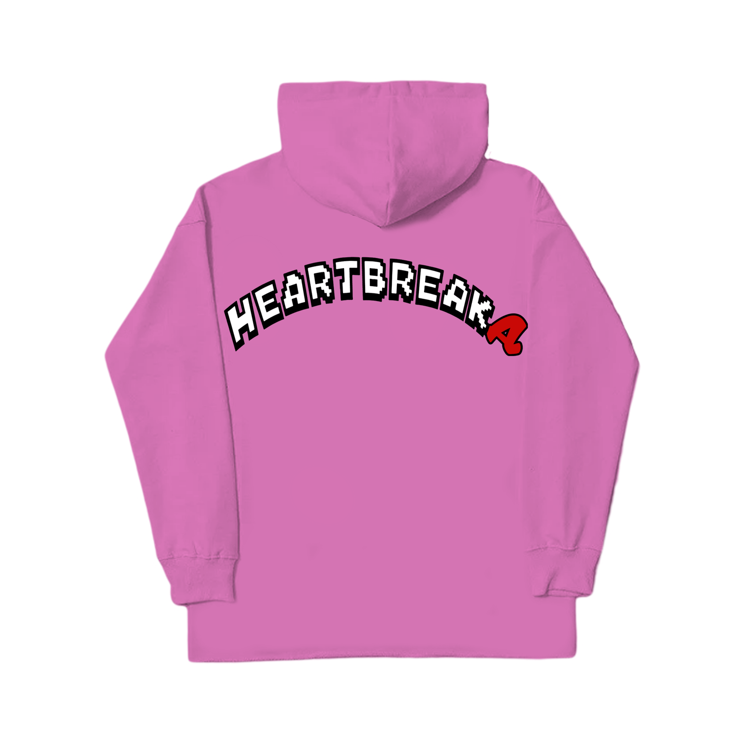 HEART BREAKA PINK LOGO HOODIE
