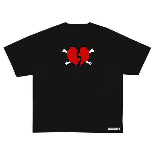 HEART BREAKA LOGO TEE BLACK