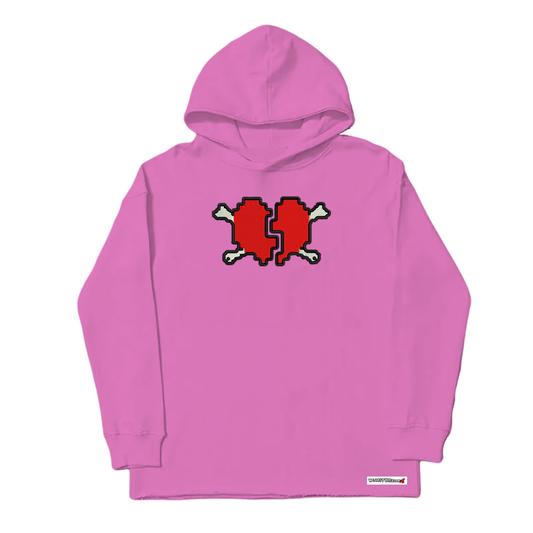 HEART BREAKA PINK LOGO HOODIE